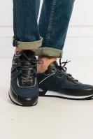 sneakers parkour-l_runn_txmx | con l'aggiunta di pelle BOSS BLACK 	blu marino