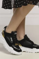 sneakers in pelle fondo speedtrack Versace Jeans Couture 	nero