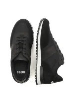 sneakers | con l'aggiunta di pelle BOSS Kidswear 	nero