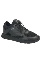 sneakers titanium | con l'aggiunta di pelle BOSS BLACK 	nero