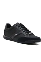 sneakers saturn | con l'aggiunta di pelle BOSS BLACK 	blu marino