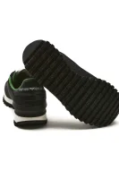 sneakers | con l'aggiunta di pelle Emporio Armani 	nero