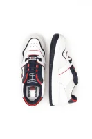 Sneakers deconstructed basket | con l'aggiunta di pelle Tommy Jeans 	bianco