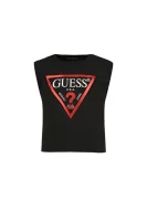 t-shirt | cropped fit Guess 	nero