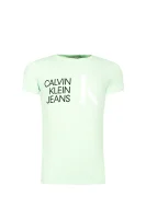 t-shirt | slim fit CALVIN KLEIN JEANS 	menta