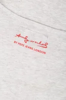 t-shirt jasmine andy warhol | regular fit Pepe Jeans London 	grigio