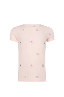T-shirt | Slim Fit CALVIN KLEIN JEANS 	rosa