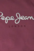 T-shirt HANA GLITTER | Regular Fit Pepe Jeans London 	bordeaux