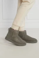 di pelle stivali da neve W Classic Mini II | con l'aggiunta di lana UGG 	grigio