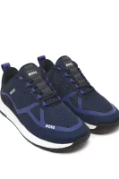 Sneakers Titanium | con l'aggiunta di pelle BOSS BLACK 	blu marino