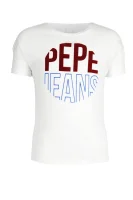 t-shirt carena | regular fit Pepe Jeans London 	bianco