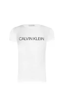 T-shirt INSTITUTIONAL | Slim Fit CALVIN KLEIN JEANS 	bianco