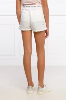 shorts | regular fit | con l'aggiunta di lino CALVIN KLEIN JEANS 	bianco