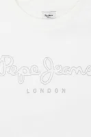 Felpa ROSE | Regular Fit Pepe Jeans London 	bianco