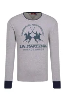 maglione jeffry | regular fit | con laggiunta di lana La Martina 	grigio