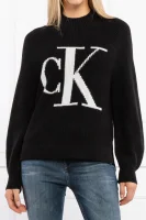maglione | regular fit | con laggiunta di lana e cachemire CALVIN KLEIN JEANS 	nero