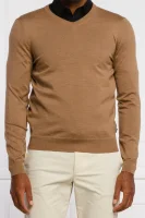 di lana maglione baram | slim fit BOSS BLACK 	marrone