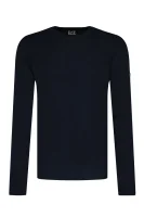 di lana maglione | regular fit EA7 	blu marino