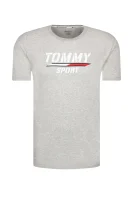 t-shirt | regular fit Tommy Sport 	grigio cenere