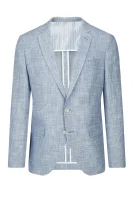 di lino giacca elegante hartlay2 | slim fit | con l'aggiunta di lana BOSS BLACK 	blu