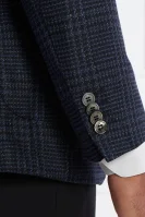 Di seta giacca elegante Ferry Patch Soft | Regular Fit | con l'aggiunta di lana Oscar Jacobson 	blu marino