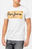 t-shirt charing Pepe Jeans London 	grigio cenere