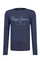 longsleeve essential | slim fit Pepe Jeans London 	blu marino