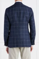 Di lino giacca elegante | Regular Fit | con l'aggiunta di seta Oscar Jacobson 	blu marino