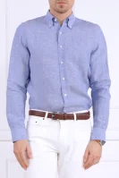 Di lino camicia | Regular Fit Oscar Jacobson 	blu