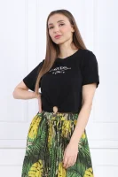 T-shirt SS RN PIERCING | Cropped Fit GUESS 	nero