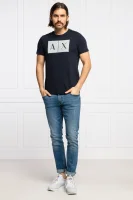 t-shirt | slim fit Armani Exchange 	blu marino