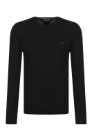 maglione core | regular fit | con l'aggiunta di seta Tommy Hilfiger 	nero