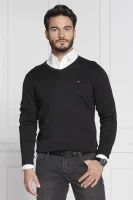maglione core | regular fit | con l'aggiunta di seta Tommy Hilfiger 	nero