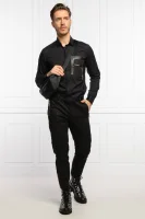 camicia | regular fit Les Hommes 	nero