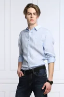 di lino camicia collins | regular fit GUESS 	blu