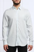 camicia collins | regular fit | con l'aggiunta di lino GUESS 	azzurro
