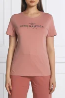 t-shirt | regular fit Aeronautica Militare 	rosa cipria