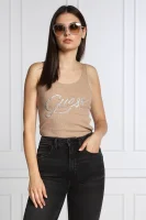 top | slim fit GUESS 	marrone