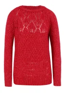 maglione gaenoir | regular fit | con l'aggiunta di lana GUESS 	rosso