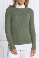 di lana maglione | regular fit | con l'aggiunta di cachemire POLO RALPH LAUREN 	verde oliva