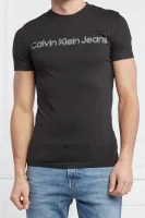 t-shirt institutional | slim fit CALVIN KLEIN JEANS 	nero