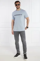 T-shirt Tee 4 | Regular Fit | stretch BOSS GREEN 	azzurro