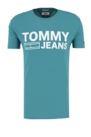 t-shirt tjm essential | regular fit Tommy Jeans 	verde