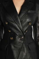 di pelle giacca elegante | slim fit Elisabetta Franchi 	nero