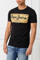 t-shirt charing | slim fit Pepe Jeans London 	nero