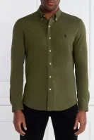 Camicia | Regular Fit | pique POLO RALPH LAUREN 	verde oliva