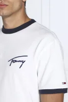 t-shirt signature ringer | regular fit Tommy Jeans 	bianco