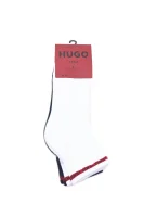 calze 2-pack 2p sh rib tape cc Hugo Bodywear 	bianco