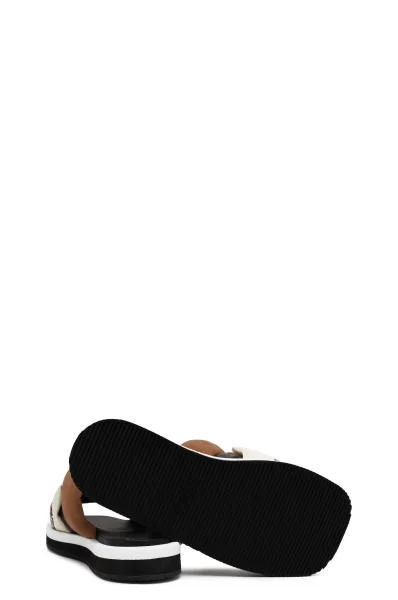 Ciabatte Allie Braid Slide-MN | con l'aggiunta di pelle BOSS BLACK 	nero