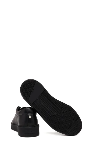 Scarpe sportive FLINT Lace Lo Lthr | con l'aggiunta di pelle Karl Lagerfeld 	nero